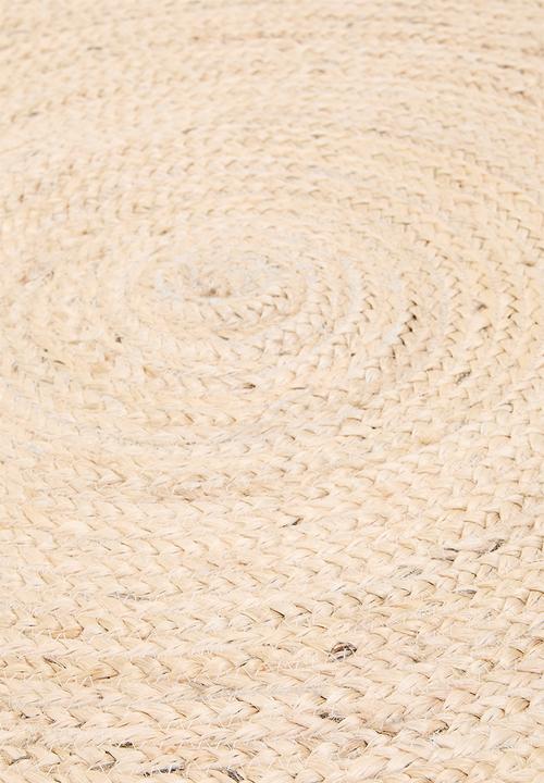 Sixth Floor - Sole jute round rug - bleached natural