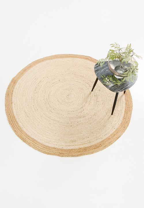 Sixth Floor - Sole jute round rug - bleached natural