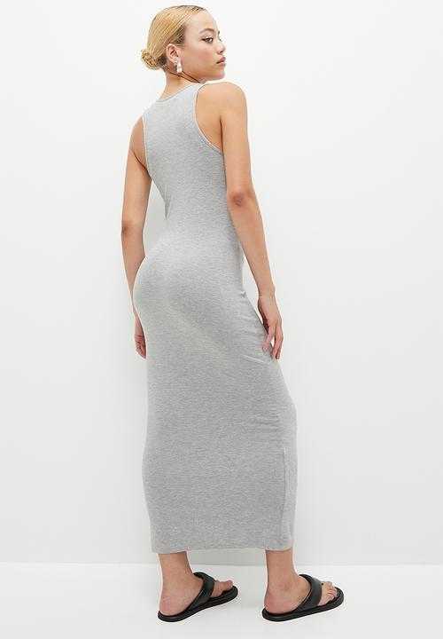 Superbalist - 2 Pack tank midi dress - stripe & cement