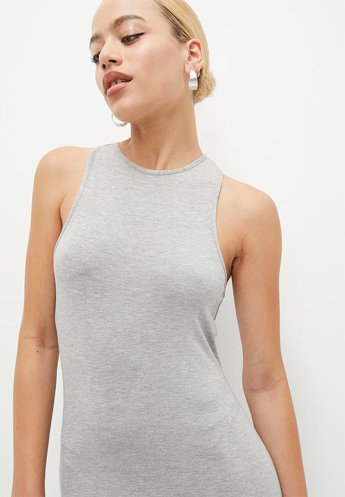 Superbalist - 2 Pack tank midi dress - stripe & cement