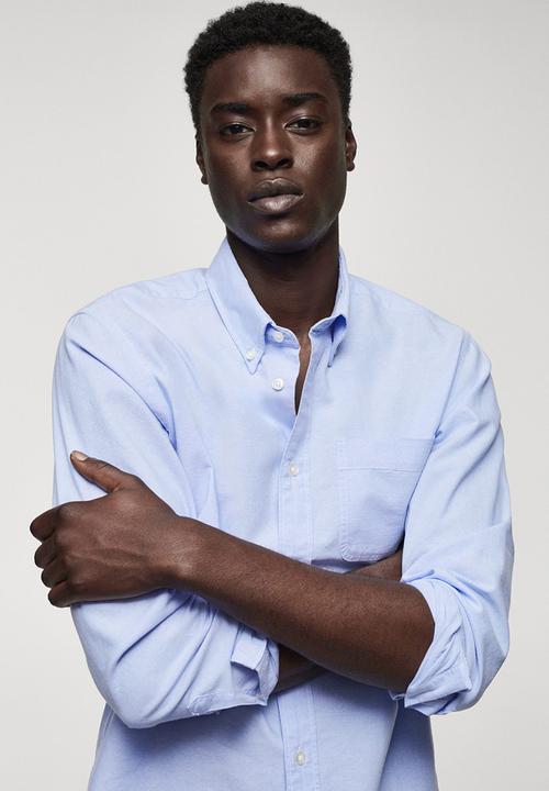 MANGO - Shirt oxford - sky blue