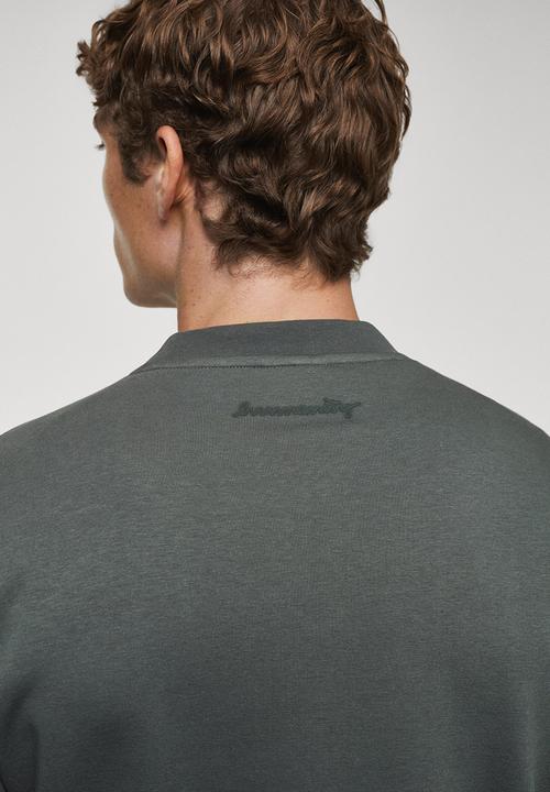 MANGO - Sweatshirt eyes - medium green