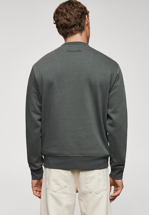 MANGO - Sweatshirt eyes - medium green