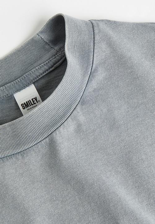 H&M - Printed T-shirt dress - light grey smiley® 