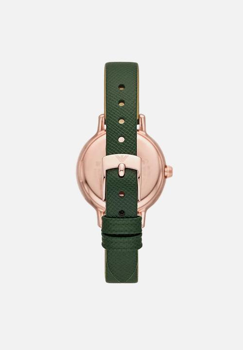 Armani - Cleo - rose gold & green 