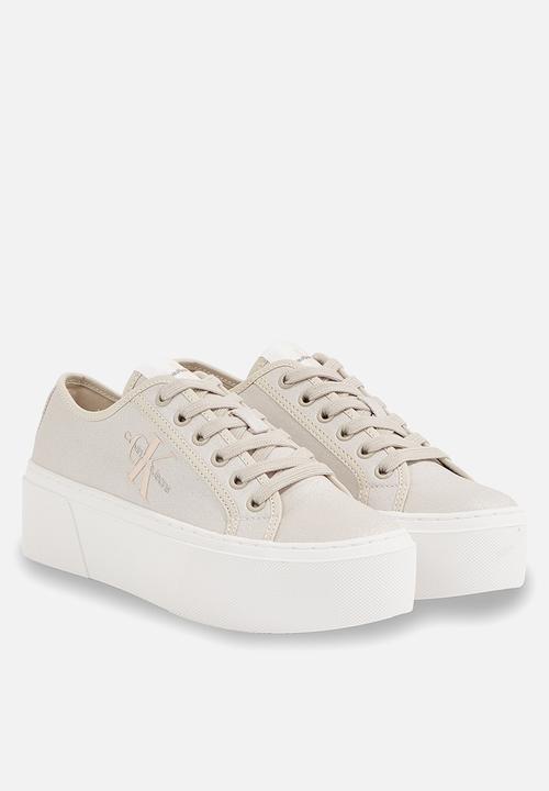 Calvin Klein - Cupsole flatform ny pearl wn - Eggshell/Peach Blush