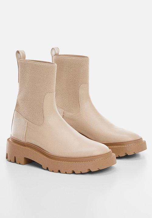 MANGO - Mochi1 ankle boot - light beige