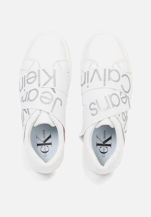 Calvin Klein - Classic cupsole elastic wn - Bright White/Reflective