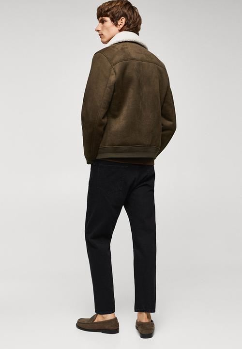 MANGO - Jacket boston.- khaki