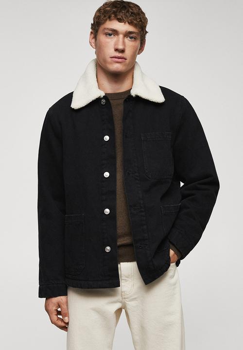MANGO - Jacket union - black denim