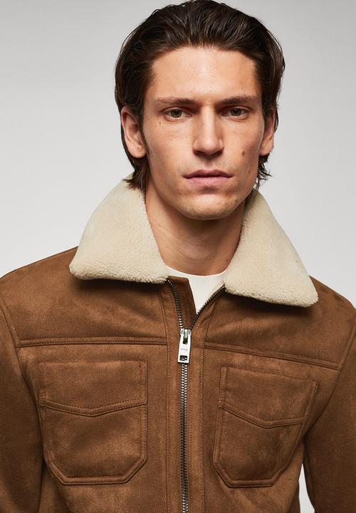 MANGO - Jacket nestor - dark brown