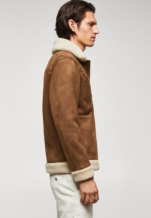 MANGO - Jacket nestor - dark brown