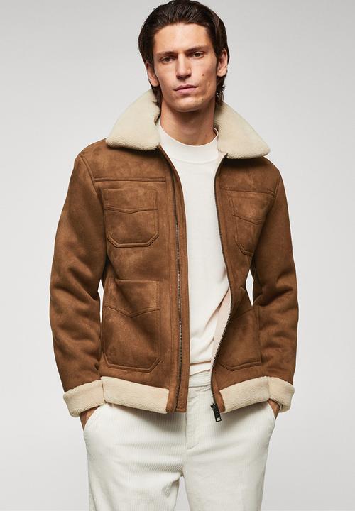 MANGO - Jacket nestor - dark brown