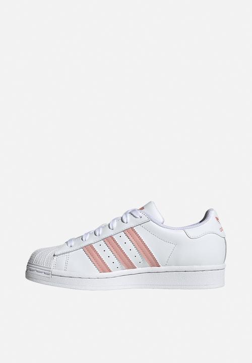 adidas Originals - Superstar j - white & pink