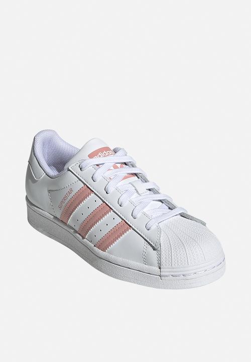 adidas Originals - Superstar j - white & pink
