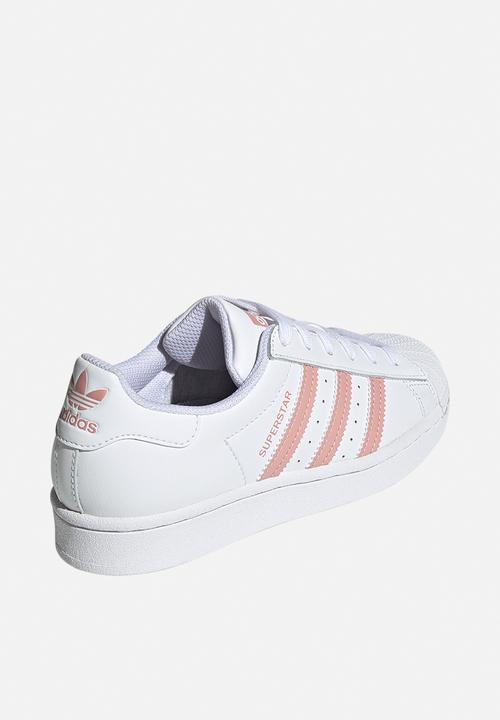 adidas Originals - Superstar j - white & pink
