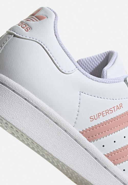 adidas Originals - Superstar j - white & pink