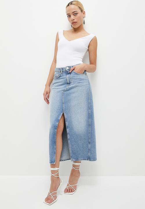 Superbalist - Off the shoulder V bodysuit - white