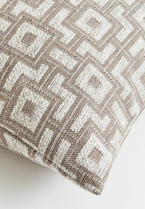 H&M - Jacquard-weave cushion cover - beige