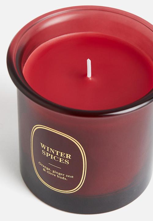 H&M - Small scented candle - red