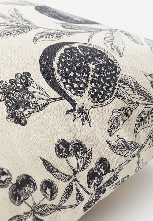 H&M - Patterned cushion cover - grey