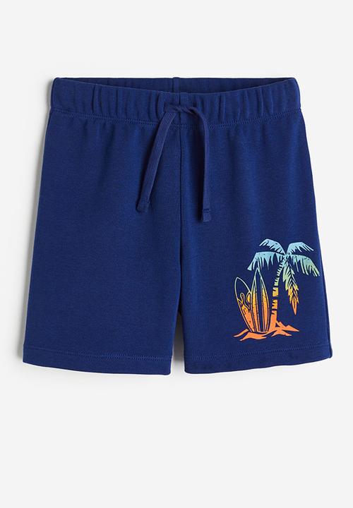 H&M - Sweatshirt shorts - navy blue surfboards