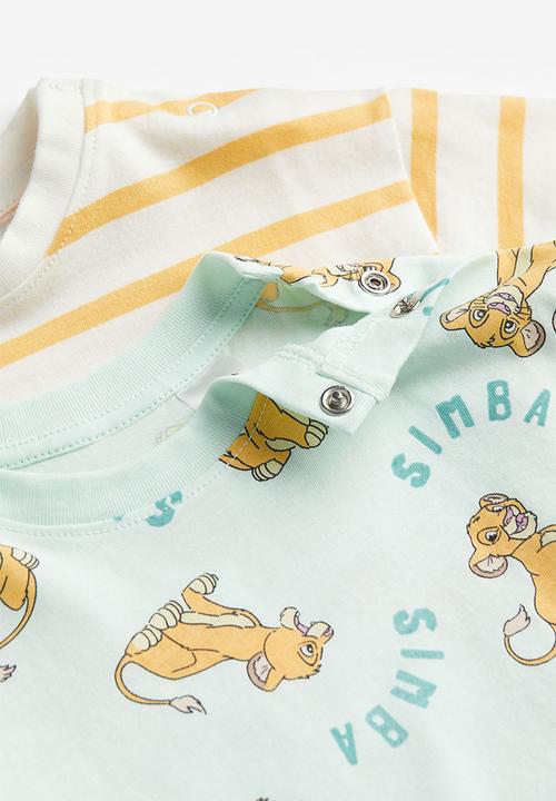 H&M - 2-Pack cotton T-shirts - light green the lion king