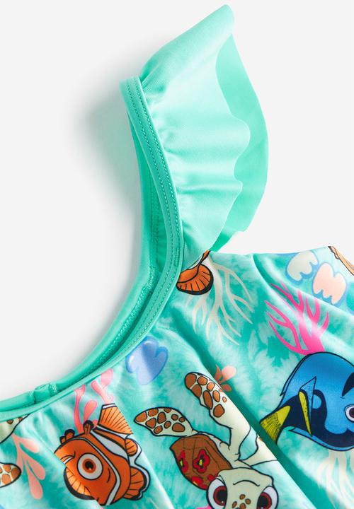 H&M - Printed flounce-trimmed bikini - turquoise