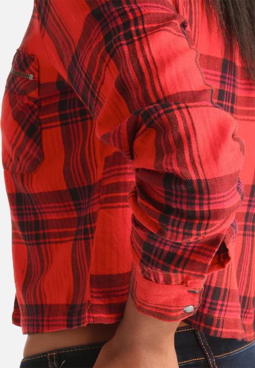Noisy May - Erik Check Zip Shirt
