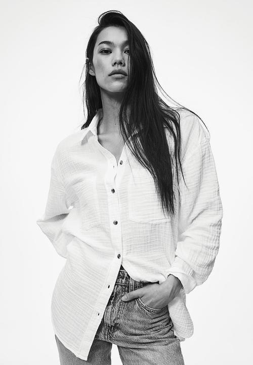 H&M - Cotton shirt - white