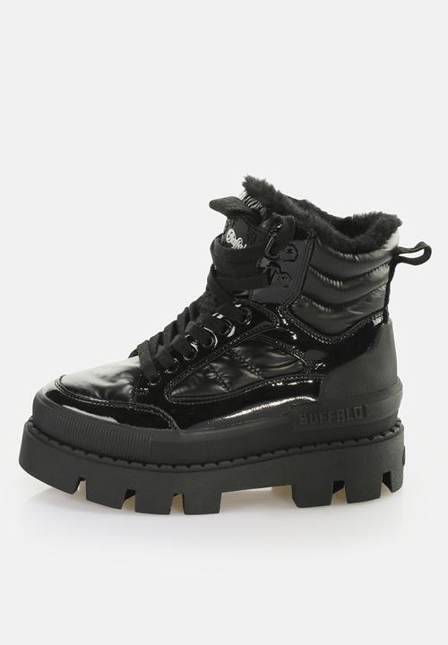 BUFFALO - Raven snow lace-up mid - black