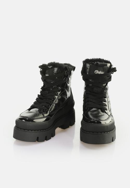 BUFFALO - Raven snow lace-up mid - black