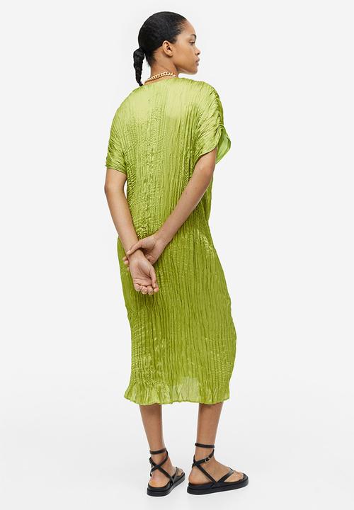 H&M - Pleated tunic dress - olive green