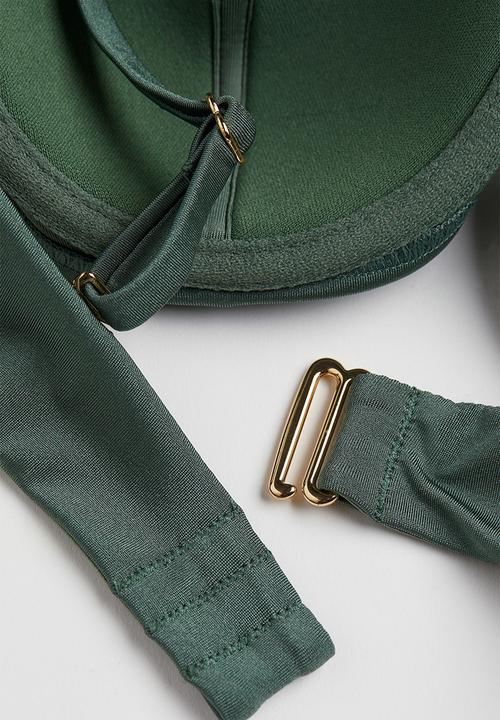 H&M - Balconette bikini top - green