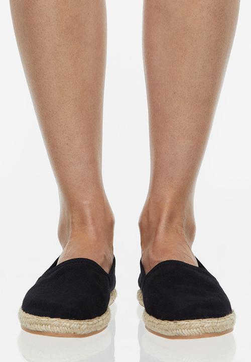 H&M - Cotton espadrilles - black