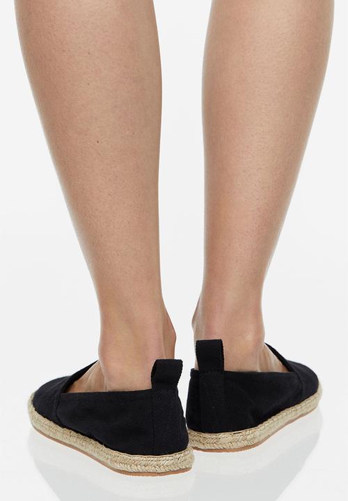 H&M - Cotton espadrilles - black
