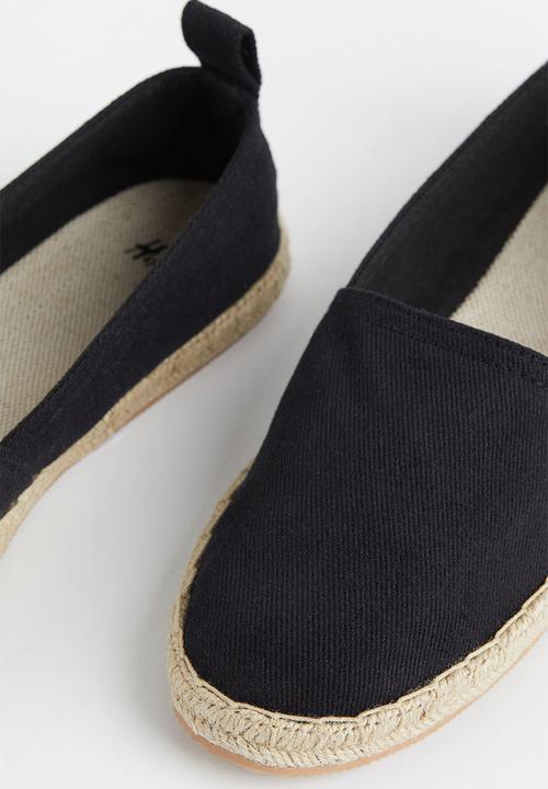 H&M - Cotton espadrilles - black
