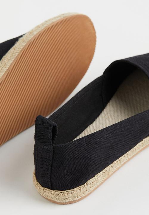 H&M - Cotton espadrilles - black