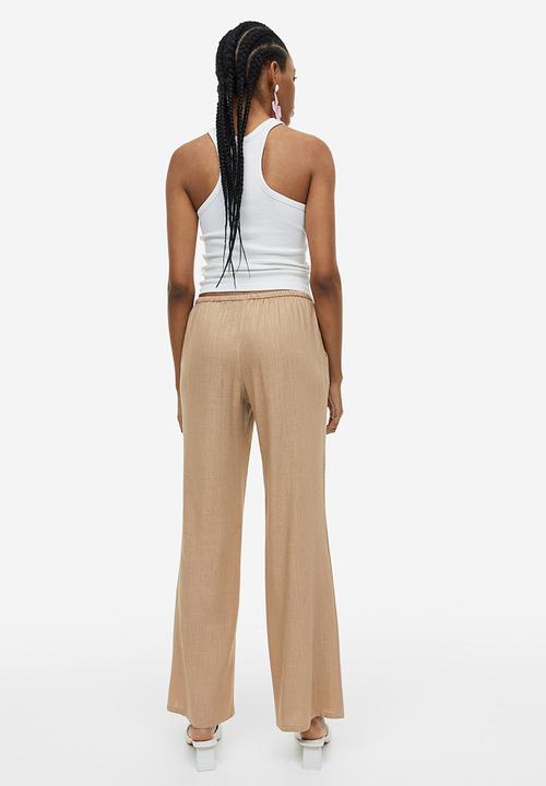H&M - Wide trousers - beige
