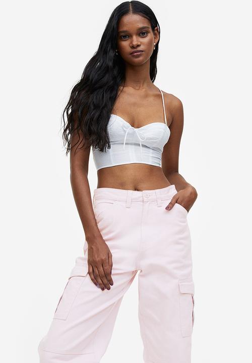H&M - Twill cargo trousers - pink