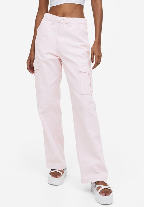 H&M - Twill cargo trousers - pink