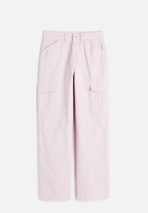 H&M - Twill cargo trousers - pink