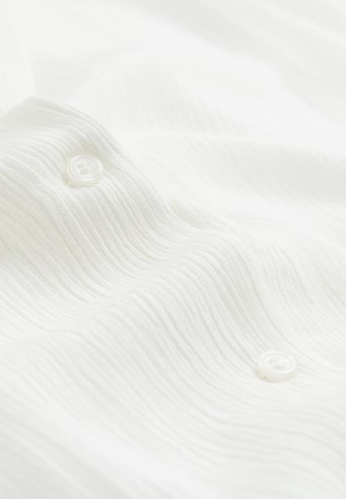 H&M - Oversized resort shirt - white