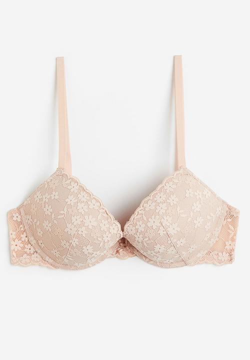 H&M - Push-up lace bra - pink
