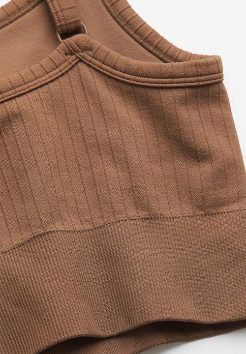 H&M - Drymove™ light support sports bra - light brown