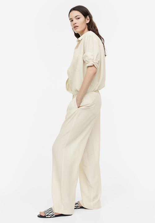 H&M - Wide trousers - beige