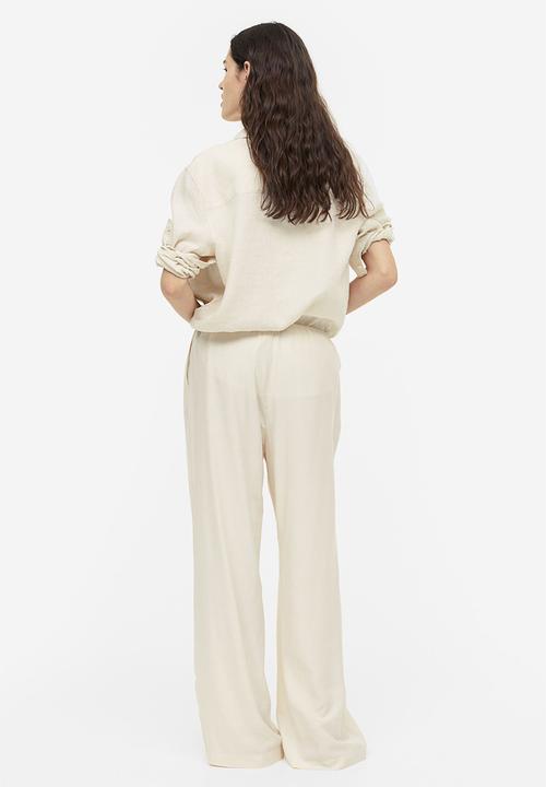 H&M - Wide trousers - beige