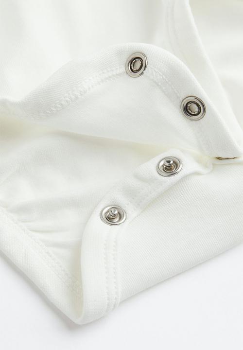 H&M - 2 Piece cotton jersey set - white i love mum
