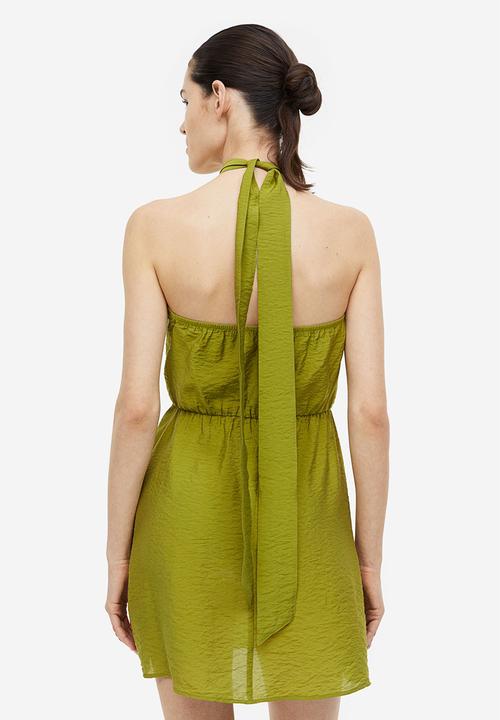 H&M - Halterneck dress - green