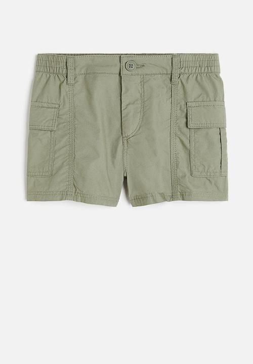 H&M - Cargo shorts - khaki green